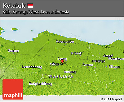 Physical Panoramic Map of Keletuk