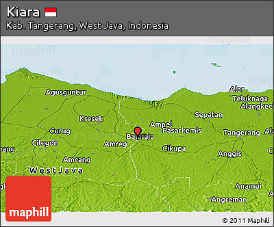 Physical Panoramic Map of Kiara