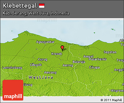 Physical Panoramic Map of Klebettegal