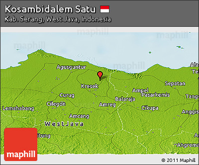Physical Panoramic Map of Kosambidalem Satu