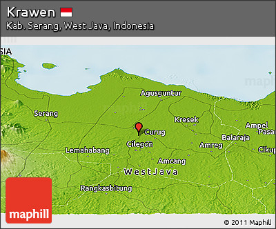 Physical Panoramic Map of Krawen