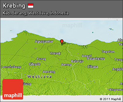 Physical Panoramic Map of Krebing