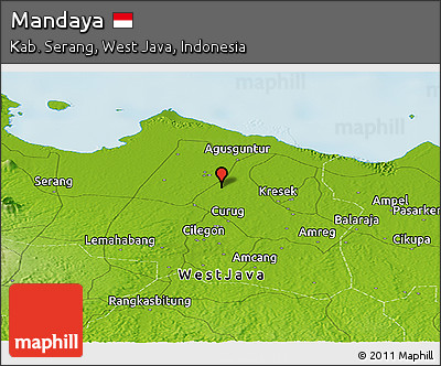 Physical Panoramic Map of Mandaya