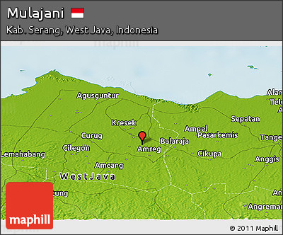 Physical Panoramic Map of Mulajani