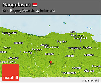 Physical Panoramic Map of Nangelasari