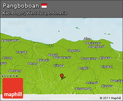 Physical Panoramic Map of Pangboboan
