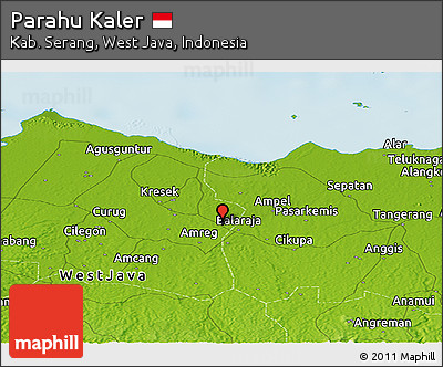 Physical Panoramic Map of Parahu Kaler