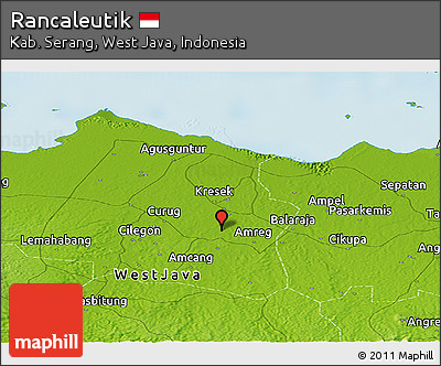 Physical Panoramic Map of Rancaleutik