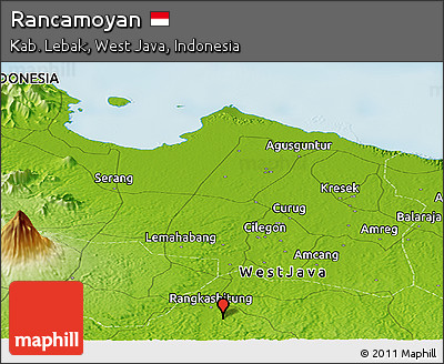 Physical Panoramic Map of Rancamoyan