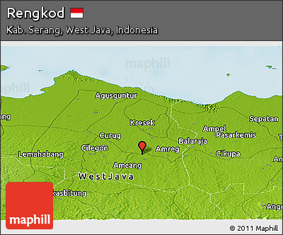 Physical Panoramic Map of Rengkod
