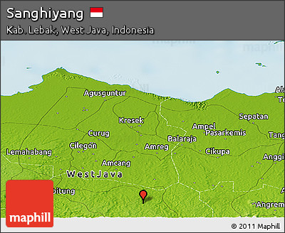 Physical Panoramic Map of Sanghiyang