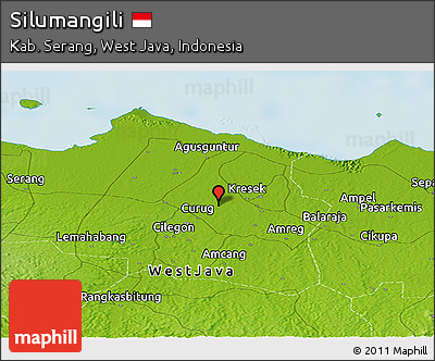 Physical Panoramic Map of Silumangili