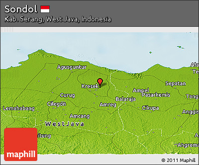 Physical Panoramic Map of Sondol