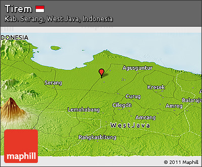 Physical Panoramic Map of Tirem