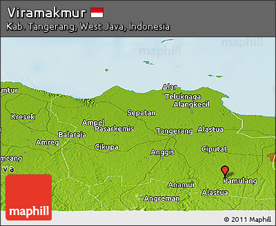 Physical Panoramic Map of Viramakmur