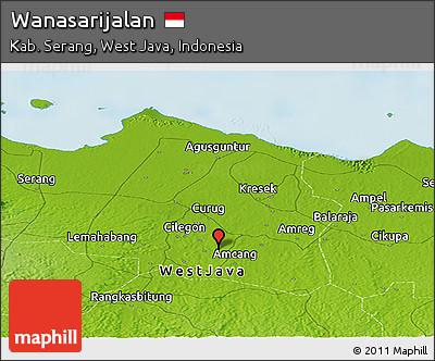 Physical Panoramic Map of Wanasarijalan