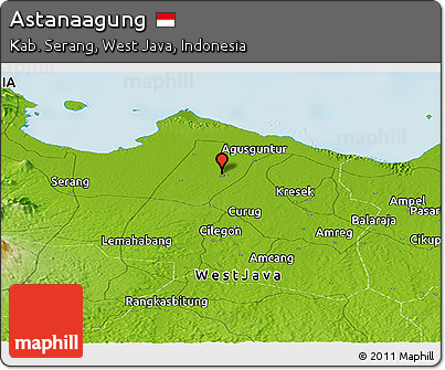 Physical Panoramic Map of Astanaagung