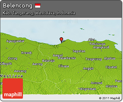 Physical Panoramic Map of Belencong