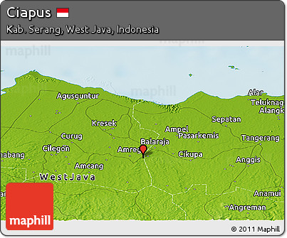 Physical Panoramic Map of Ciapus