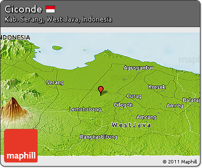 Physical Panoramic Map of Ciconde