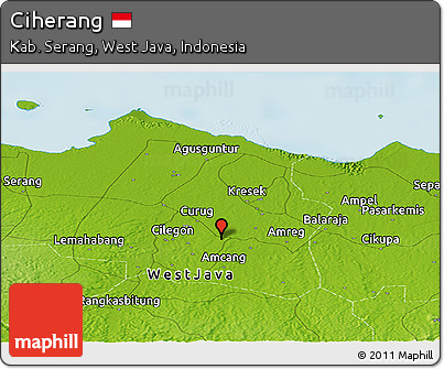 Physical Panoramic Map of Ciherang