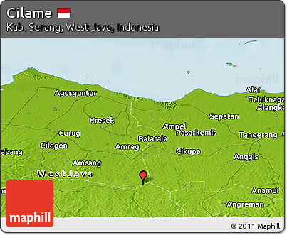 Physical Panoramic Map of Cilame