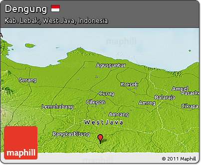 Physical Panoramic Map of Dengung