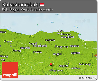 Physical Panoramic Map of Kabasiranrabak