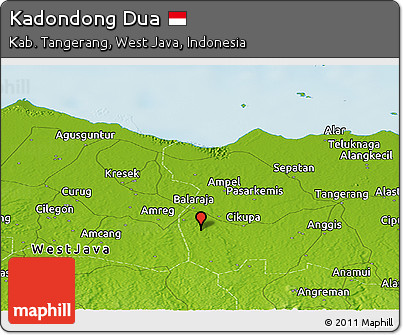 Physical Panoramic Map of Kadondong Dua
