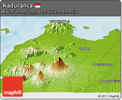 Physical Panoramic Map of Kaduranca