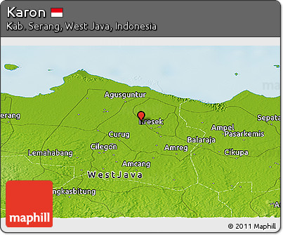 Physical Panoramic Map of Karon