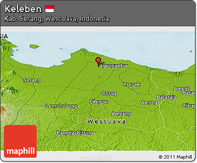 Physical Panoramic Map of Keleben