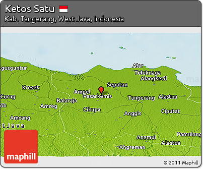 Physical Panoramic Map of Ketos Satu