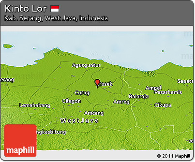 Physical Panoramic Map of Kinto Lor