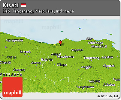 Physical Panoramic Map of Kisati