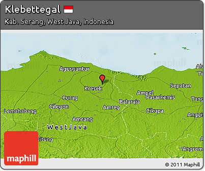 Physical Panoramic Map of Klebettegal
