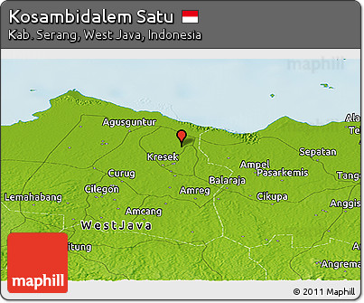 Physical Panoramic Map of Kosambidalem Satu