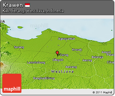 Physical Panoramic Map of Krawen