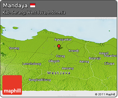 Physical Panoramic Map of Mandaya