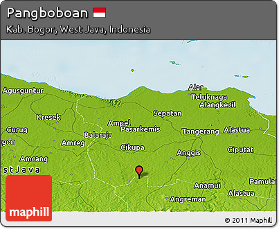 Physical Panoramic Map of Pangboboan