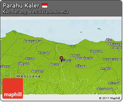 Physical Panoramic Map of Parahu Kaler
