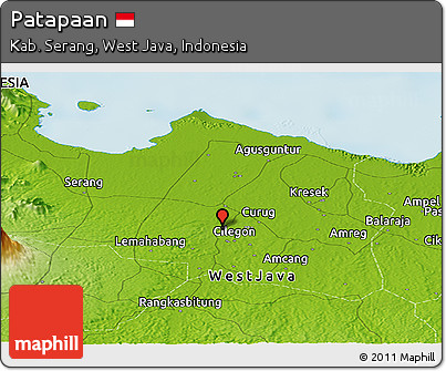 Physical Panoramic Map of Patapaan