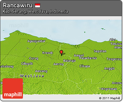 Physical Panoramic Map of Rancawiru