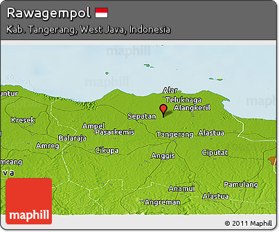 Physical Panoramic Map of Rawagempol