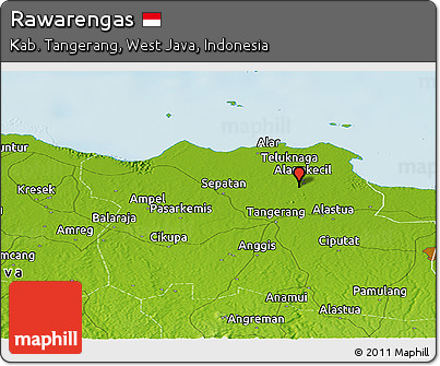 Physical Panoramic Map of Rawarengas