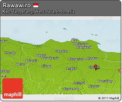 Physical Panoramic Map of Rawawiro