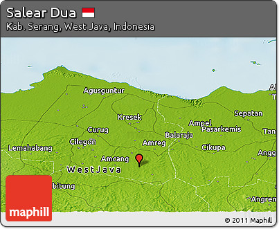 Physical Panoramic Map of Salear Dua