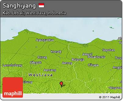 Physical Panoramic Map of Sanghiyang