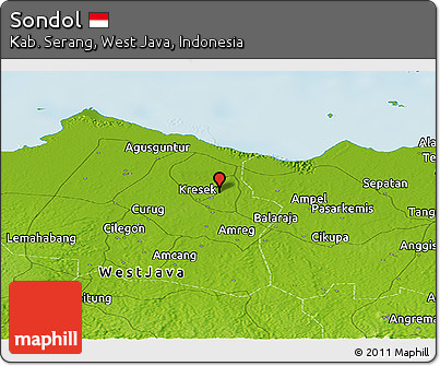Physical Panoramic Map of Sondol