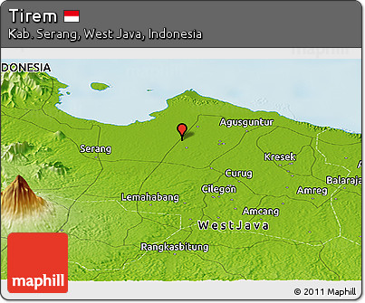 Physical Panoramic Map of Tirem